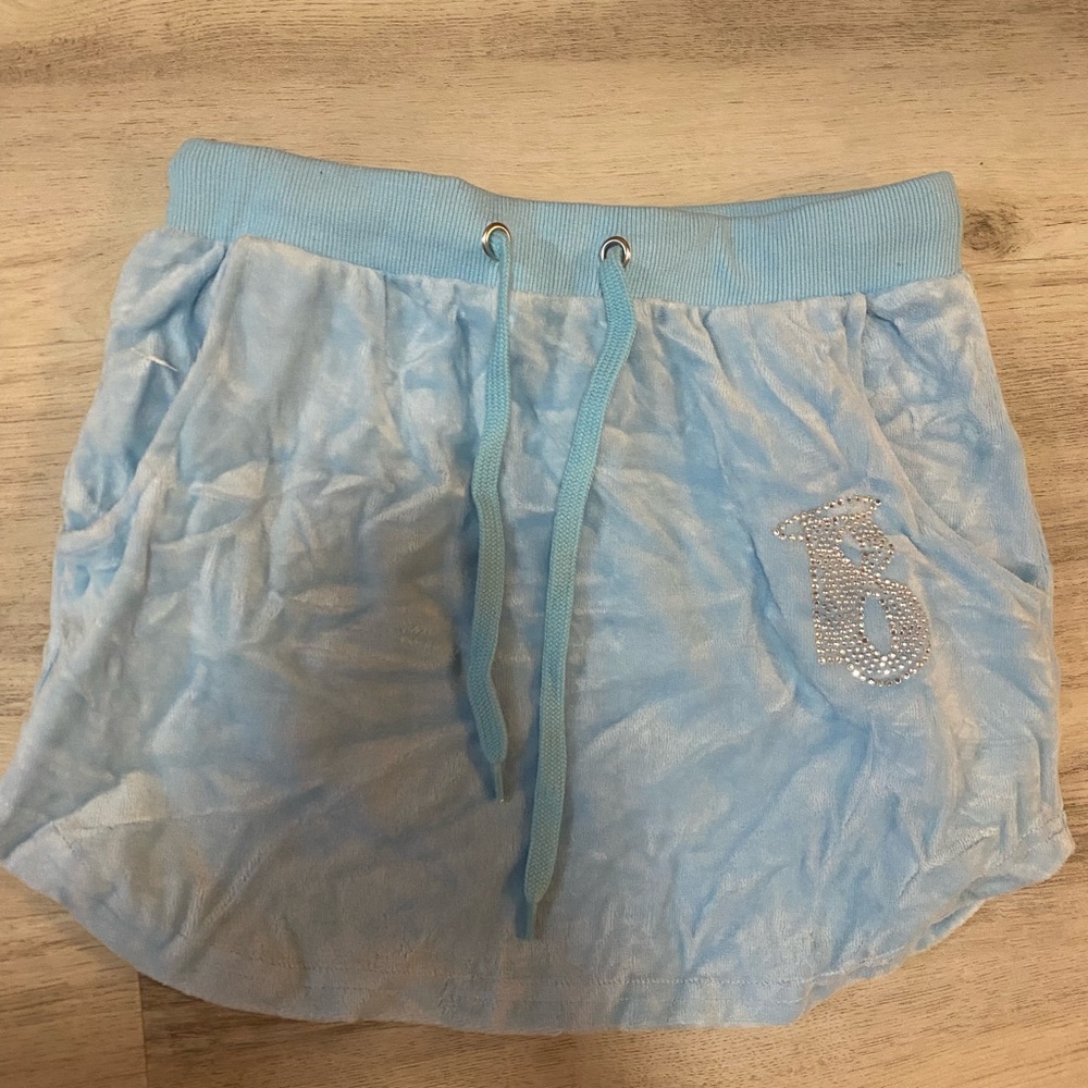 Dolls Kill x Bratz limited edition embellished Bratz blue velour skirt- NWT - Picture 10 of 15